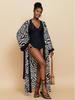 New European & American Cotton Printed Beach Cardigan: Sexy Sunscreen Jacket and Loose Holiday Swimsuit Cover-Up.