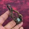 Tree Of Life Variscite Gemstone Pendant Copper Wire Wrapped Handmade Jewelry