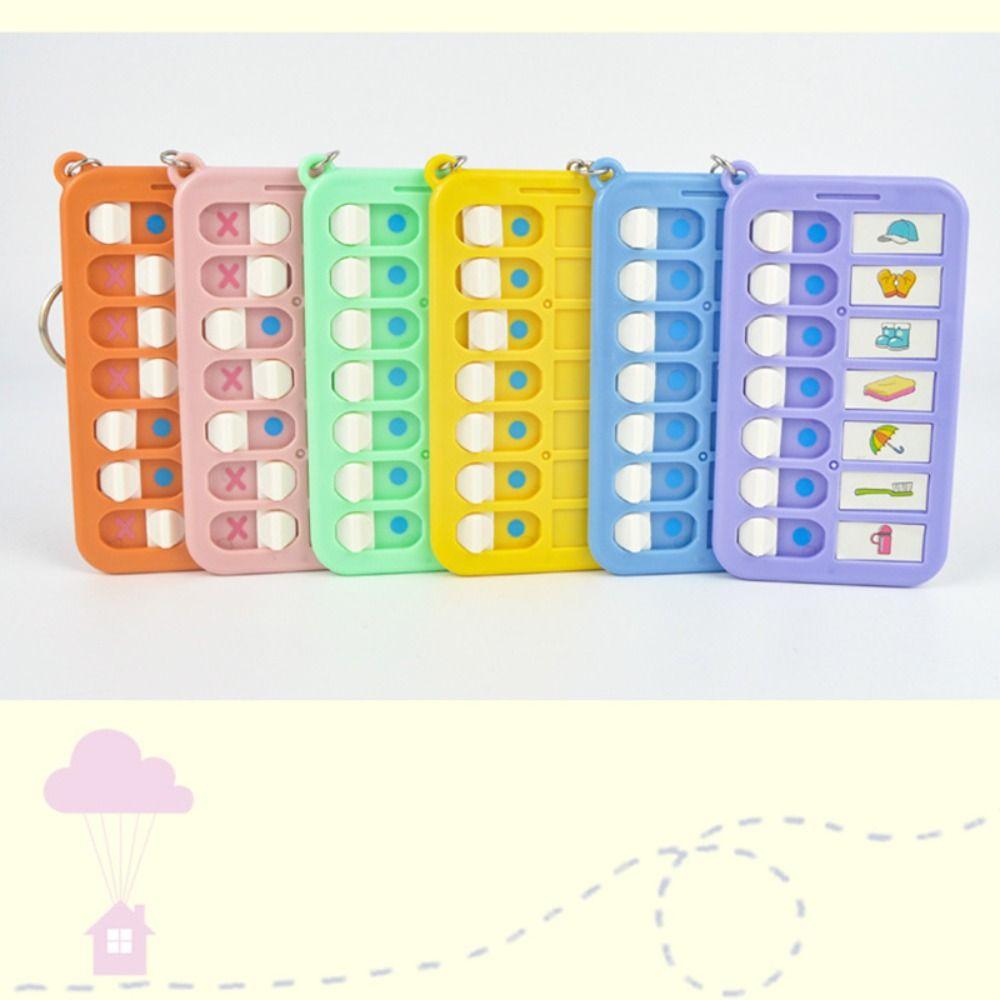 Detachable Memo Board Keychain Plastic To Do List Simple Daily Planner Board