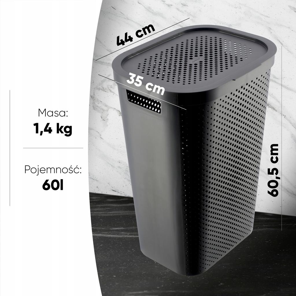 CURVER Laundry Basket 60 L Dark Grey