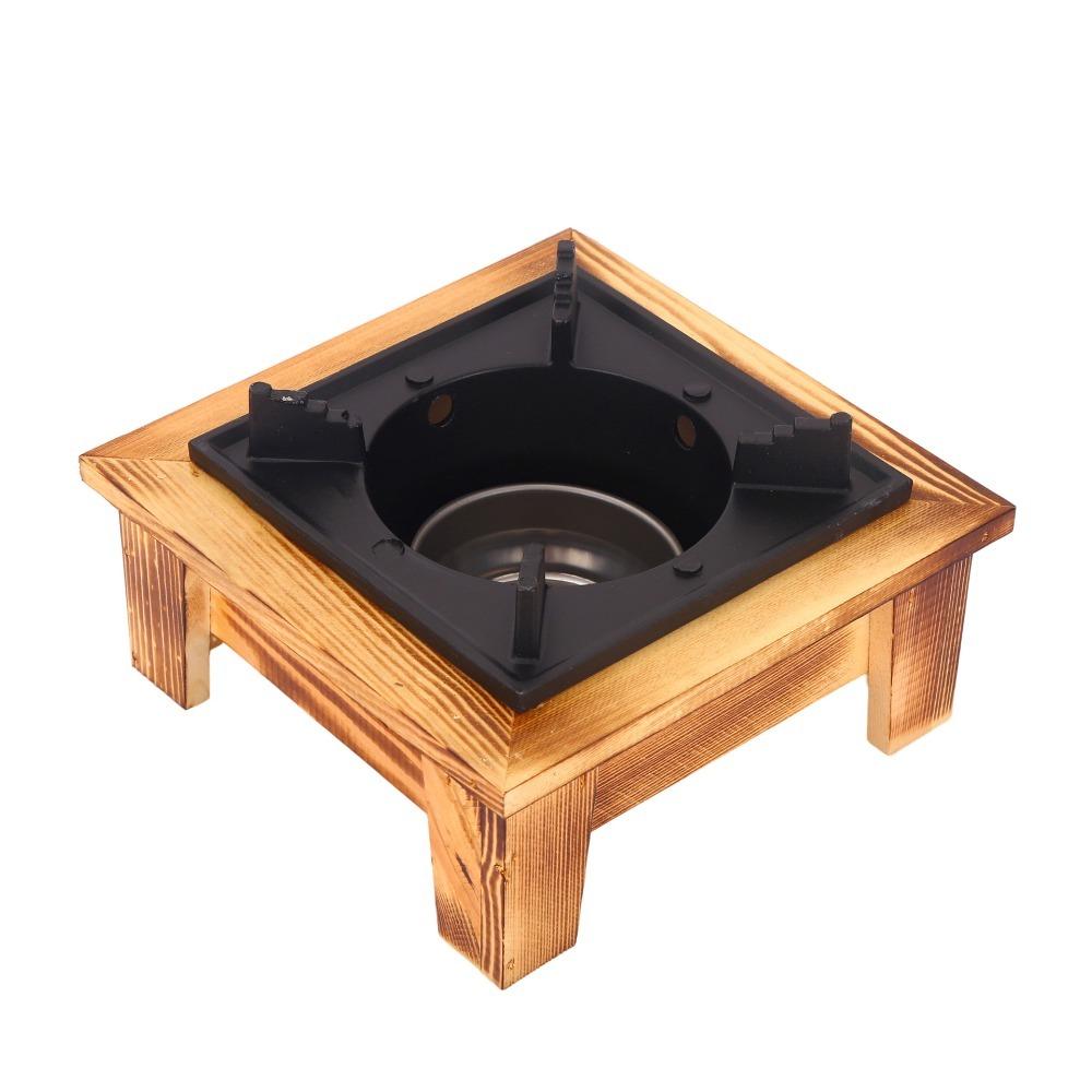 Holzrahmen Grill Ofen Ofen Aluminium Zink Zinklegierung Holzkohle Ofen Herd Camping Ofen Herd Restaurant