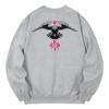 KAN6312 Kmg0103 Eagle Fleece-Lined Sweatshirt - Gray