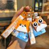 Genuine Block Animal Piglet Puppy Owl Kitten Keychain Schoolbag Doll PVC Keychain Couple Personalized Gifts Y2k Fashion Anime
