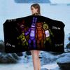 Classic F-Fnaf Horror Game Beach Towel Colorful Bath Towels For Girl Quick Dry Custom Sand Free Beach Yoga Spa Gym Pool