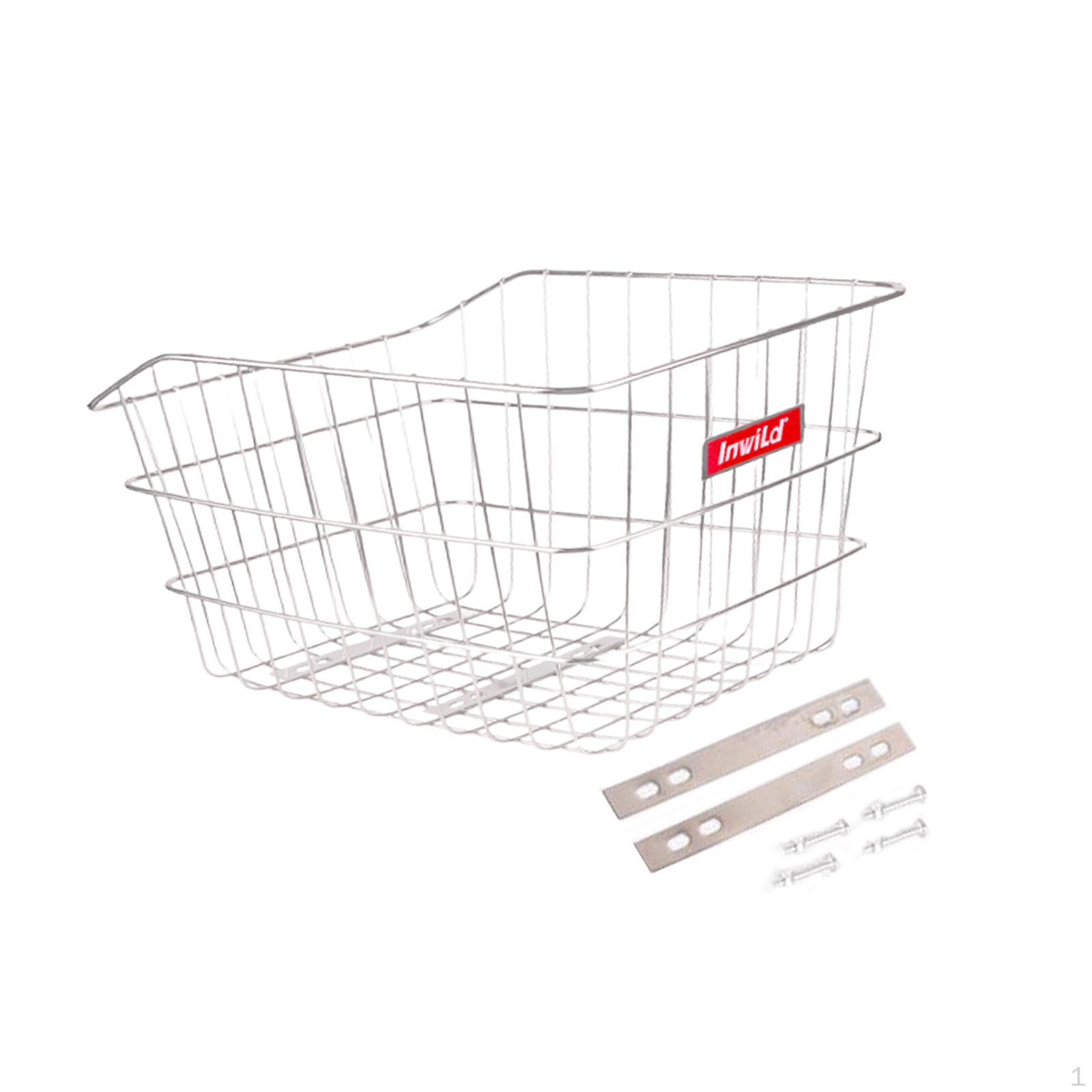 

Rear Bike Basket Pannier Stylish Black for Road Bikes Outdoor Cycling No Fixing Strap