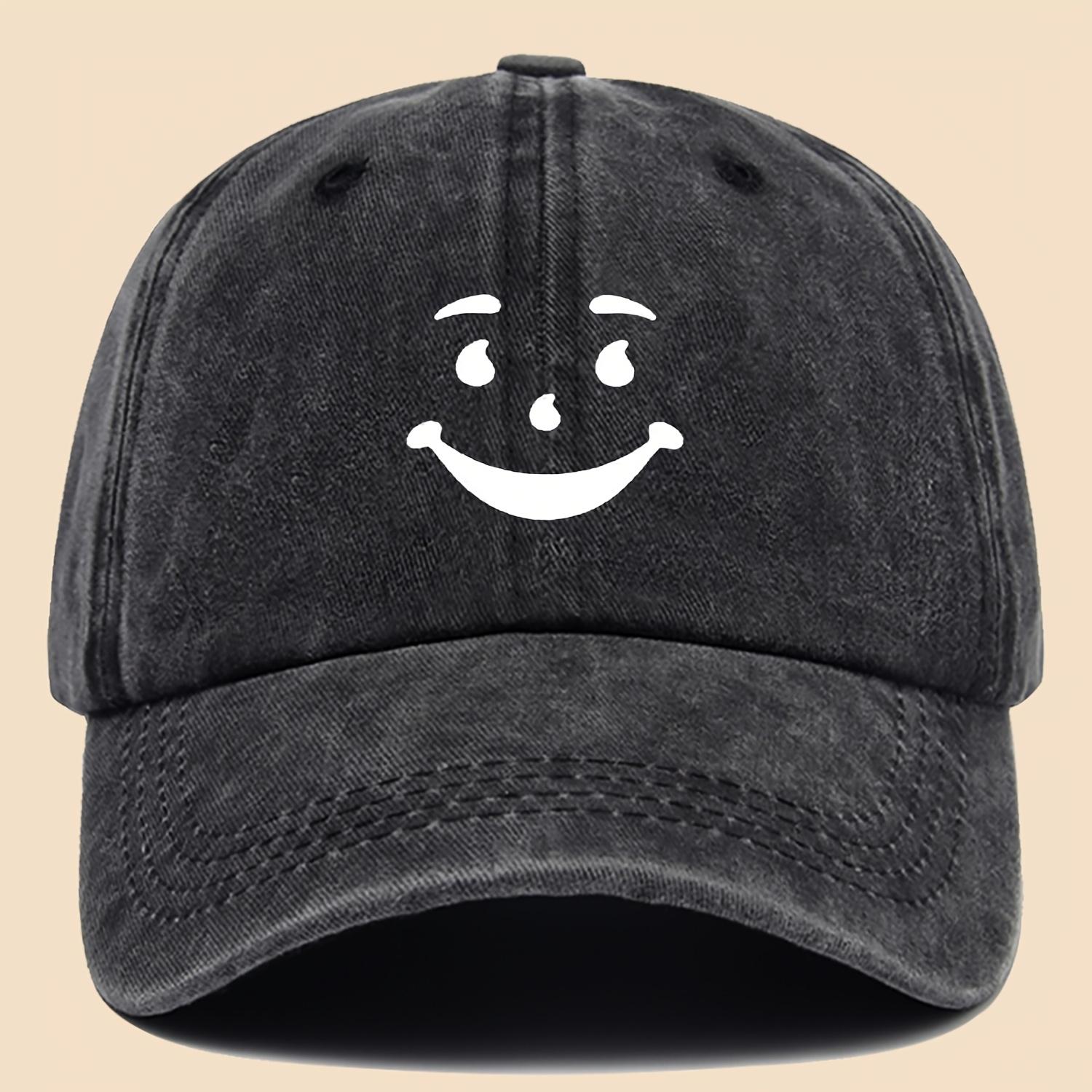 Printed Baseball Cap Trucker Hat Adjustable Retro Dad Hat чёрный