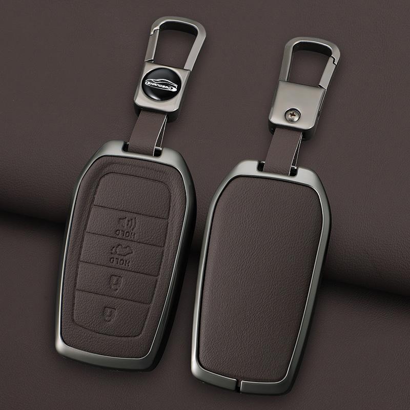 2 3 4 5 6 Buttons Car Key Case Cover For Toyota Gr Sport C-Hr Gazoo Rav4 Racing Mirai Avensis Zinc Alloy Keychain Accessories