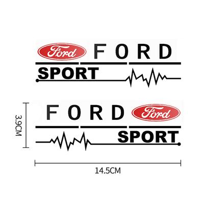 2 pegatinas decorativas para espejo retrovisor de Ford Focus Mk2 Mk3 Fiesta Ranger Mondeo Mk4 S-MAX Kuga