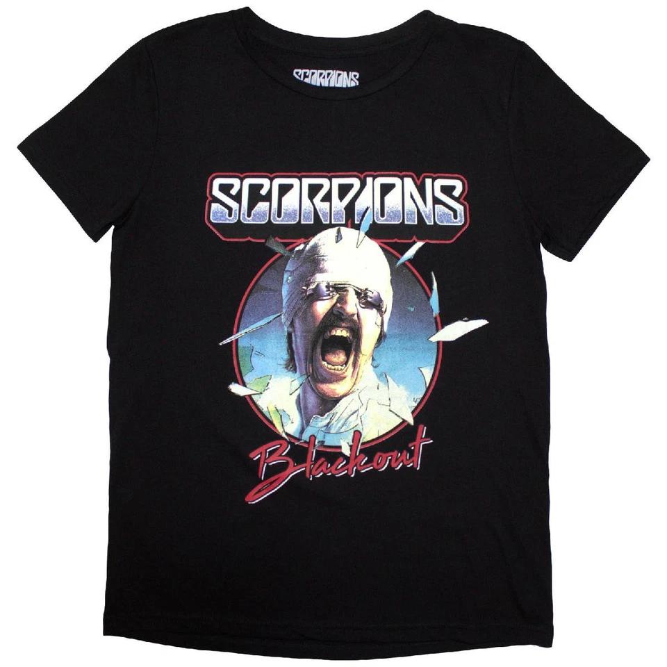 

Scorpions Ladies Slim Fit T-Shirt: Blackout Tour 82 (Back Print) OFFICIAL NEW S