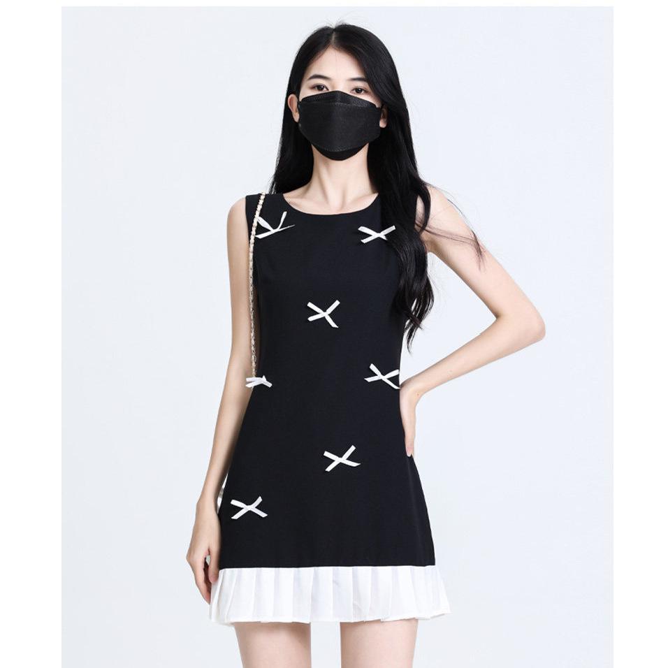 

Pure Desire A-line Bow Short Dress: Women s Slimming Sleeveless Summer Style 2026 L