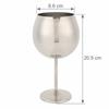 Rustless Steel Wine Glass Tall Stem Drinking Glass Practical Metal Cup  Wedding Banquet Use