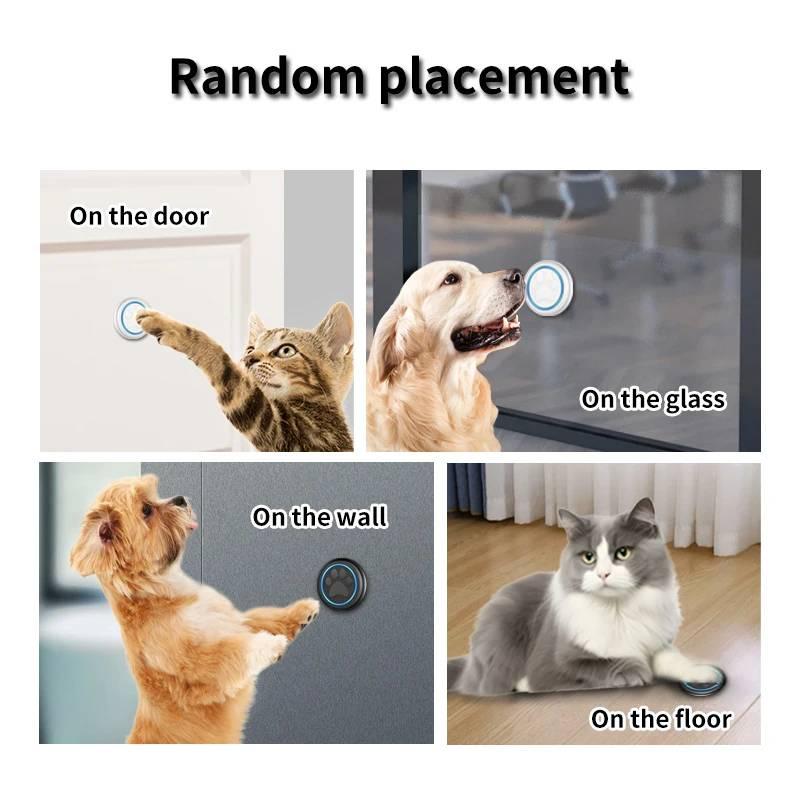 High Volume Pet Training Bell Touch Button for Cats and Dogs Doorbell Communication Tool Entry and Potty Alert for Pets