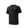 Plain Round Neck Short Sleeve Sports T-Shirt Men Tops Black 952627103-4
