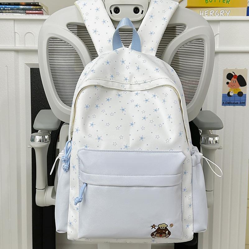 Schoolbag cute contrasting backpack female stars cute small fresh backpack high school student college student junior high school girl schoolbag