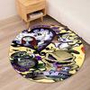 The Nightmare Before Christmas Printed Round Rug Carpet Chair Rug Area Rug Entryway Doormats,for Office Chair Living Room Bedroom Kitchen Room.