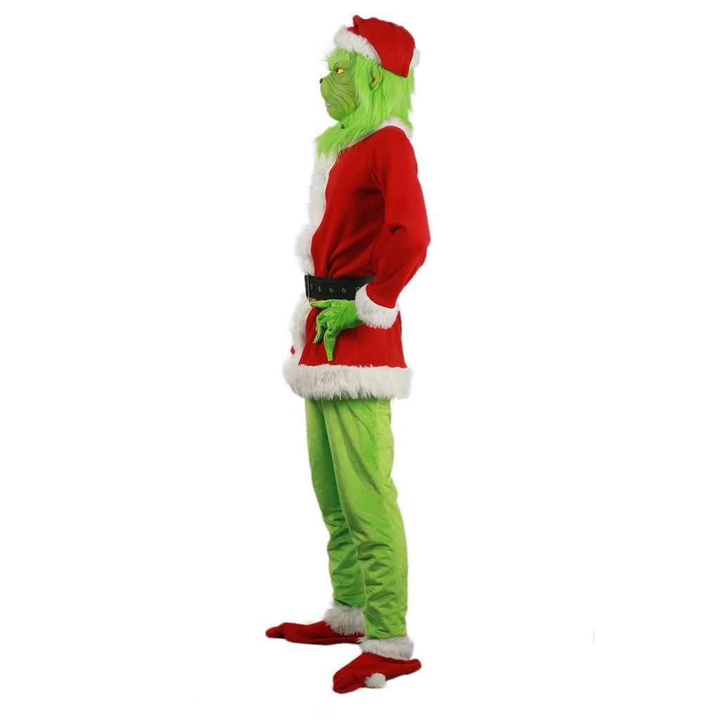 Vánoční zelené kostýmy - Dětský chlupatý vánoční cosplay kostým Sady oblečení Santa Clause
