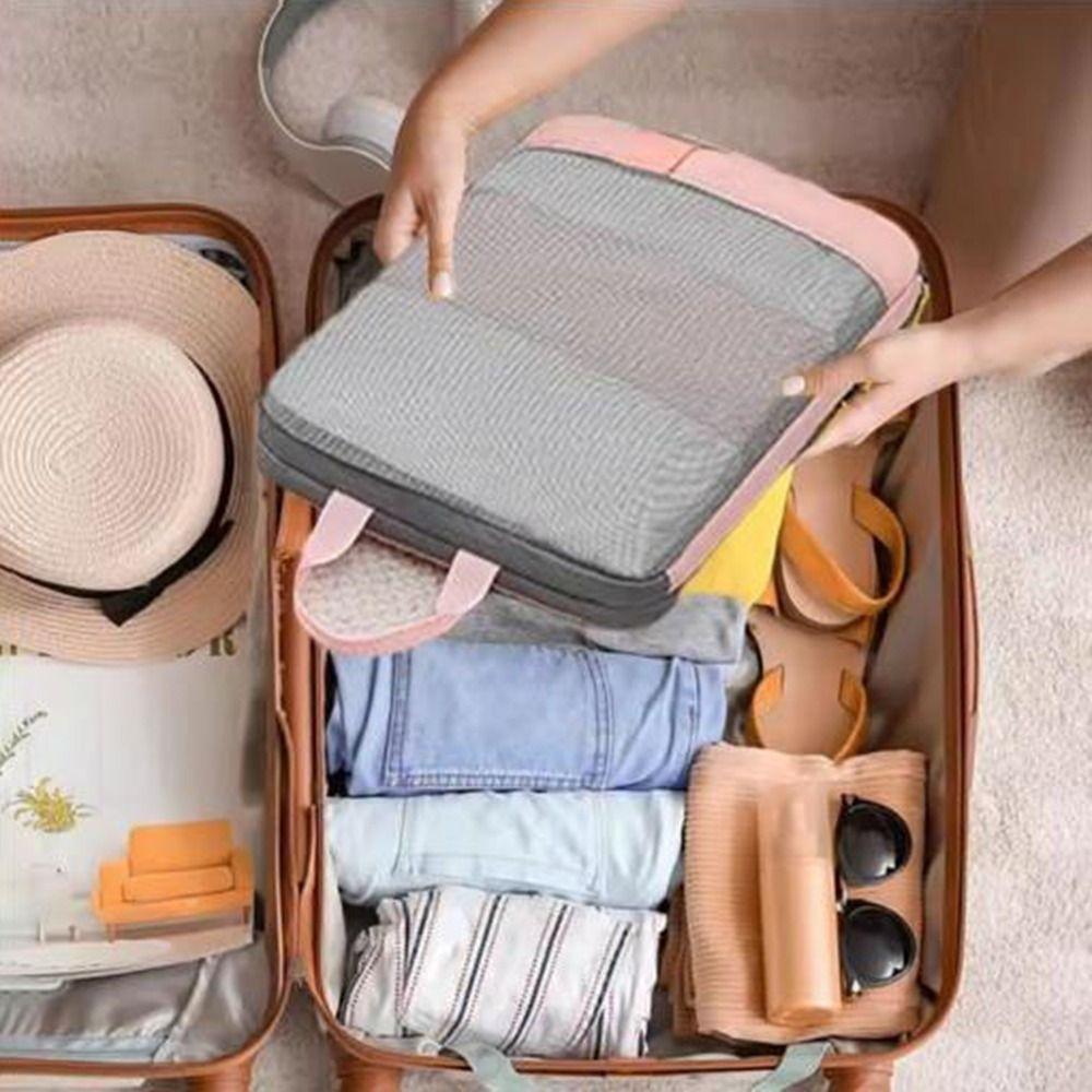 4Pcs/Set Expandable Luggage Compression Packing Bags Oxford Fabric Underwear Sorting Bag  Underwear