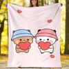 Bubu Dudu Theme Printed Blanket - Perfect for Couch, Bed, Travel & Outdoor Use | Machine Washable, Cozy & Durable.