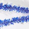 2 Meters Hanukkah Theme Candle Wreath Sequin Tinsel Garland Banner Home Wall Hanging for Je Happy Hanukkah Party Decoration