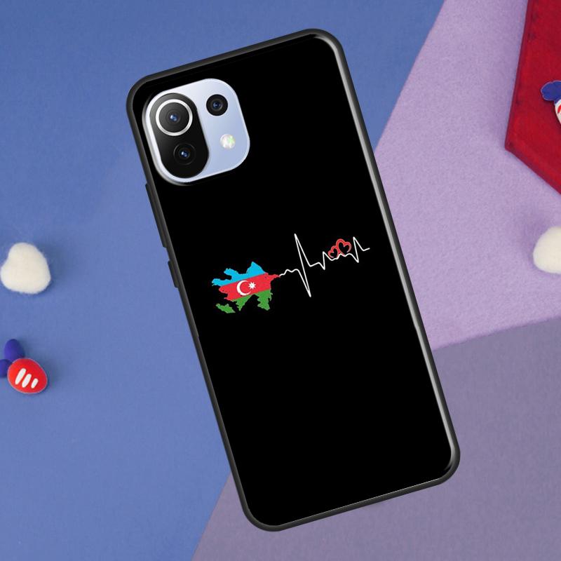 Azerbaijan Flag Cover For Xiaomi 14 13 Ultra 11T 12T 13T 14T Pro POCO X7 Pro X3 X5 F3 F5 F6 M6 X6 Pro Case