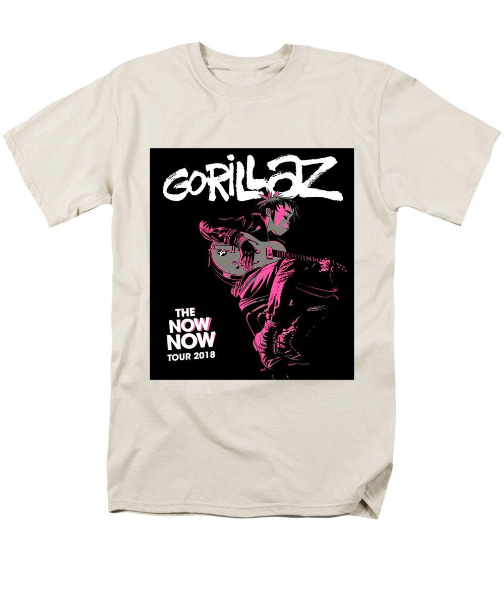 

Мужские футболки премиум-класса из хлопка с принтом Gorillaz The Now, забавная футболка из чесаного хлопка в стиле Харадзюку
