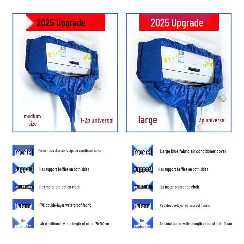 Wall-Mounted Air Conditioner Cleaning Kit: Waterproof Cover & Water Collection Bag