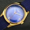 HMT PILOT HAND-WINDING VINTAGE INDIAN MENS BLUE COLOR DIAL WATCH A702071-5