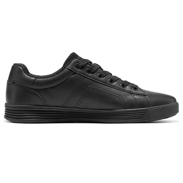 Skechers MENS USA STREET WEAR Synthetic Leather Skateboard Shoes Men's Black 210946-BBK