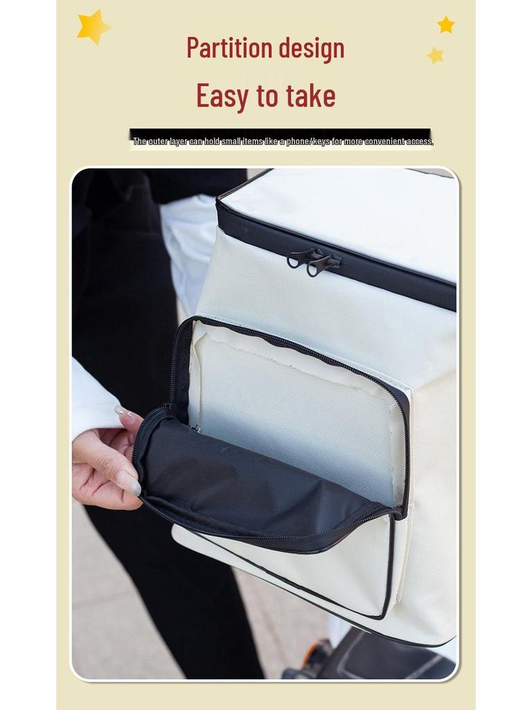 Large-Capacity Front Trunk Helmet Bag for Electric Vehicles