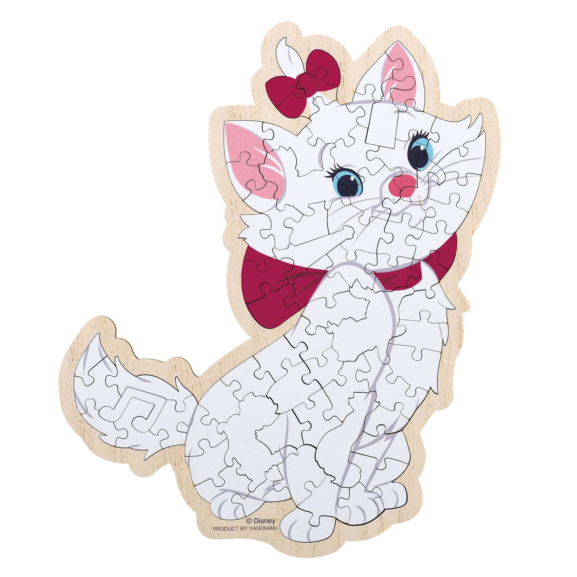 

Yanoman Jigsaw Woody Puzzle Rigmy Disney Marie Includes Piece Request Instruction and Wooden Easel 70-Piece Puzzle, (19.9x23.8cm) 37-04, Postcard,