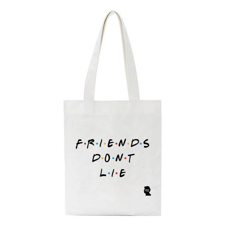 Women Book Bag New Arrival Letters Words Printed Shoulder Canvas Bags Fashion Bags Women Big Capacity Beach Students Handbag