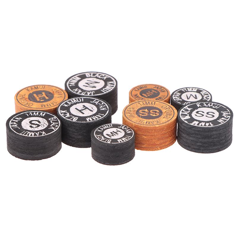 Kamui Tips 11/14Mm Japonské Kulečníkové Karambolové Poolové Špičky Kulečníkové Tágo Špičky H M S Hm Ss Tvrdost Snookerové Kulečníkové Příslušenství