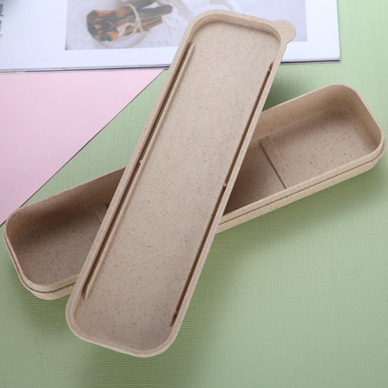 Eco-Friendly Wheat Straw Cutlery Set: Portable Knife, Fork, and Spoon - Ideal for Students and Travel