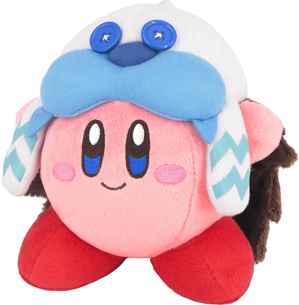 Boeki Kirby Discovery Frost Ice Kirby Plush Toy San-ei (S) W14×D12×H15cm