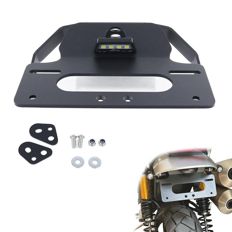 License Plate Holder Bracket Fit For Triumph Scrambler 1200 XE / XC -2024 Motorcycle Rear Tail Tidy Fender Eliminator Kit