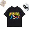 Invincible Meme Hip Hop Streetwear Vintage Tshirt Men Woman Harajuku Clothes Fashion Short Sleeve Anime Cotton Tops Tee Shirt
