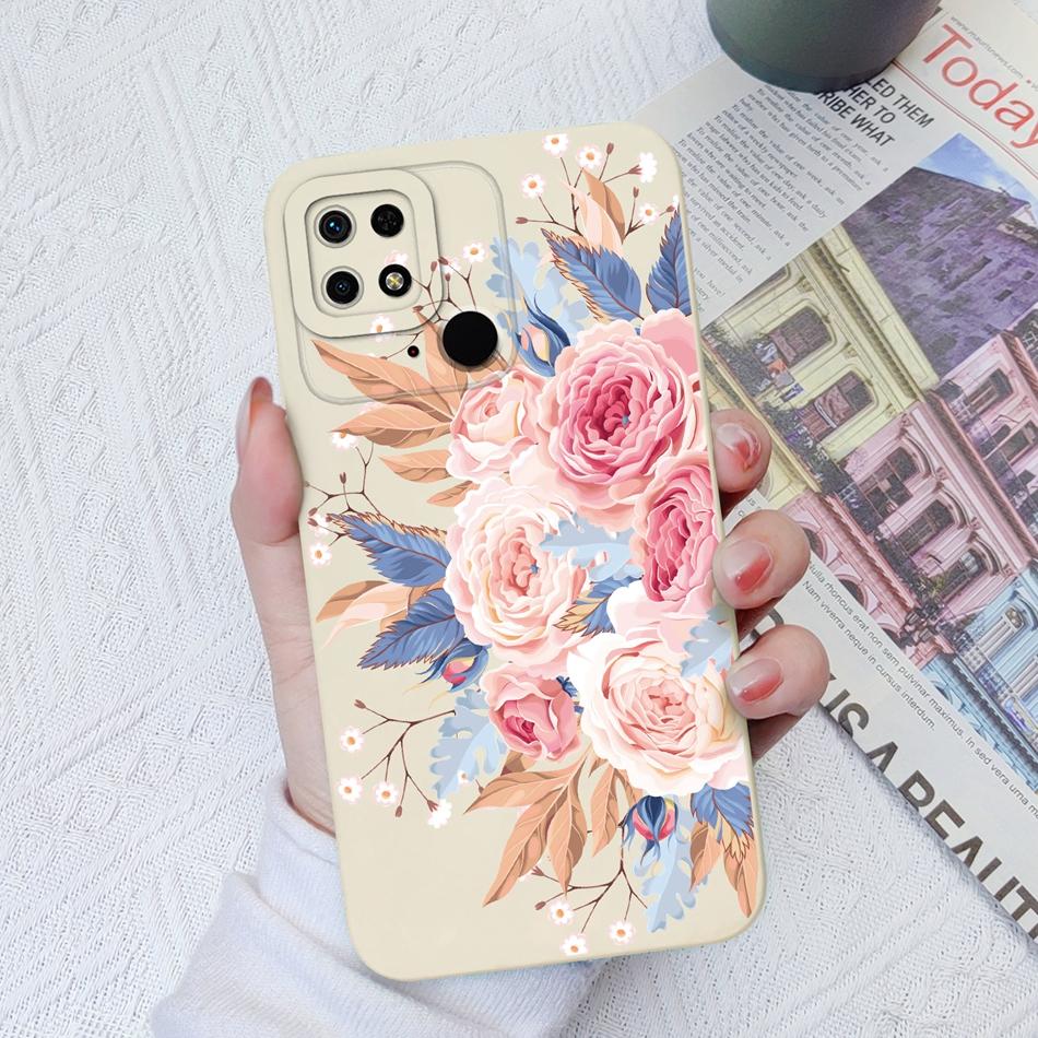 Case For Xiaomi Redmi 10C 10X 10A Sport Panda Camera Coverage Soft Liquid Silicone Cover For Redmi 10 C X A Sport Funda Bumper