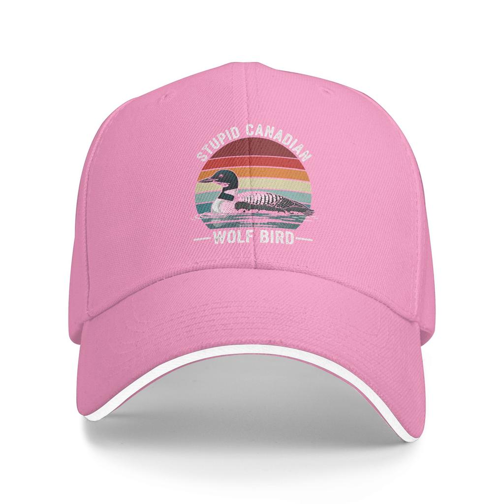 Summer Casual Baseball Cap Heated Rivalry Stupid Canadian Wolf Bird Running Hippie Hip Hop Hats Couple Streetwear Snapback Cap