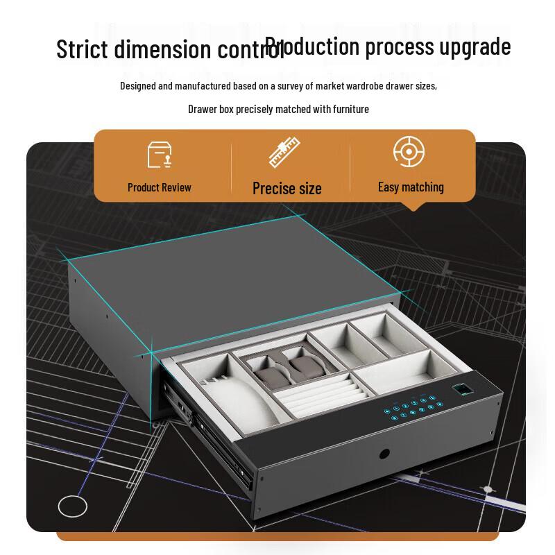 TIGER Smart Fingerprint Drawer Safe