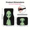 4pcs Alien-Themed Car Floor Mats Stylish Printed Design Perfect For Summer Road Trips And Everyday Driving Use