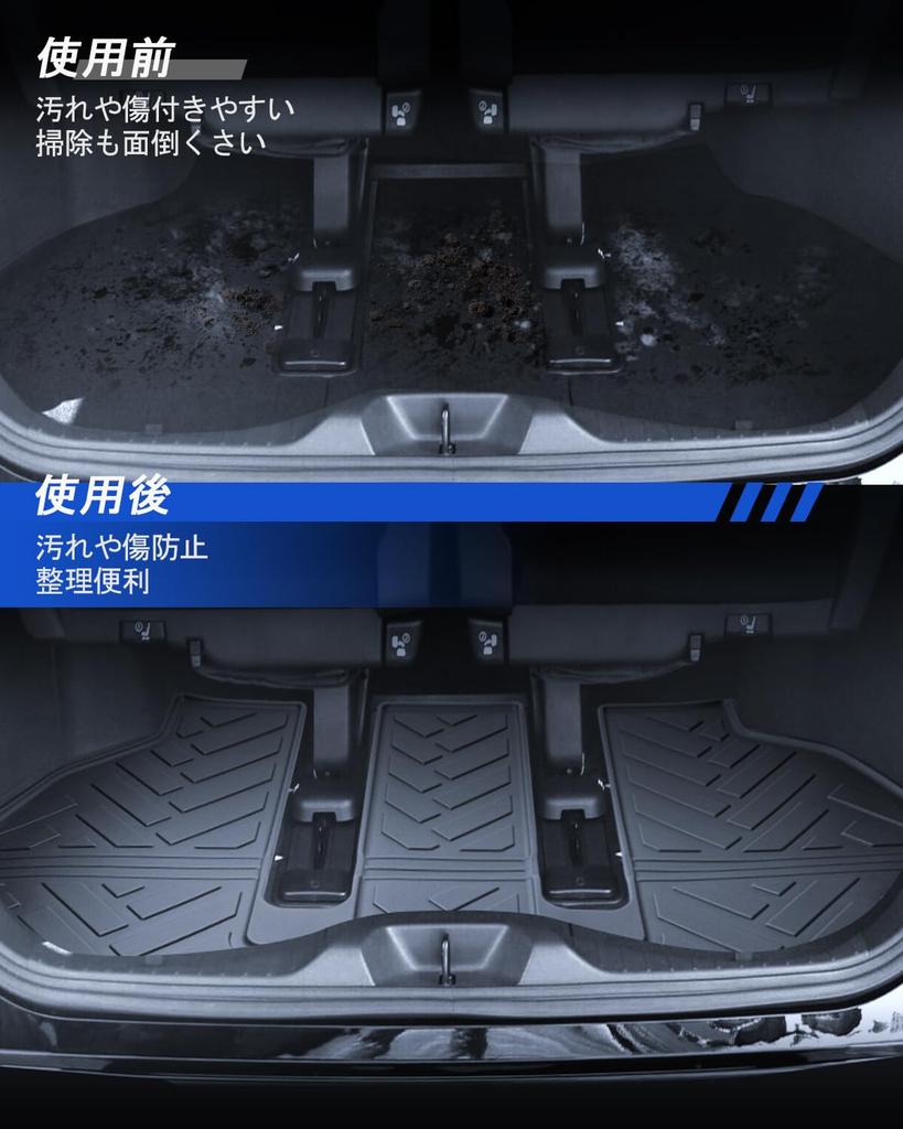 LANTU Luggage Mat for Toyota Alphard and Vellfire New Alphard Trunk TPE 3D Cargo Mat for 40 Series Vellfire Custom Parts (40 Series) - Mat,