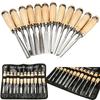 12 Teile/satz Manuelle Holz Carving Hand Meißel Werkzeug Set Schreiner Holz Carving Meißel DIY