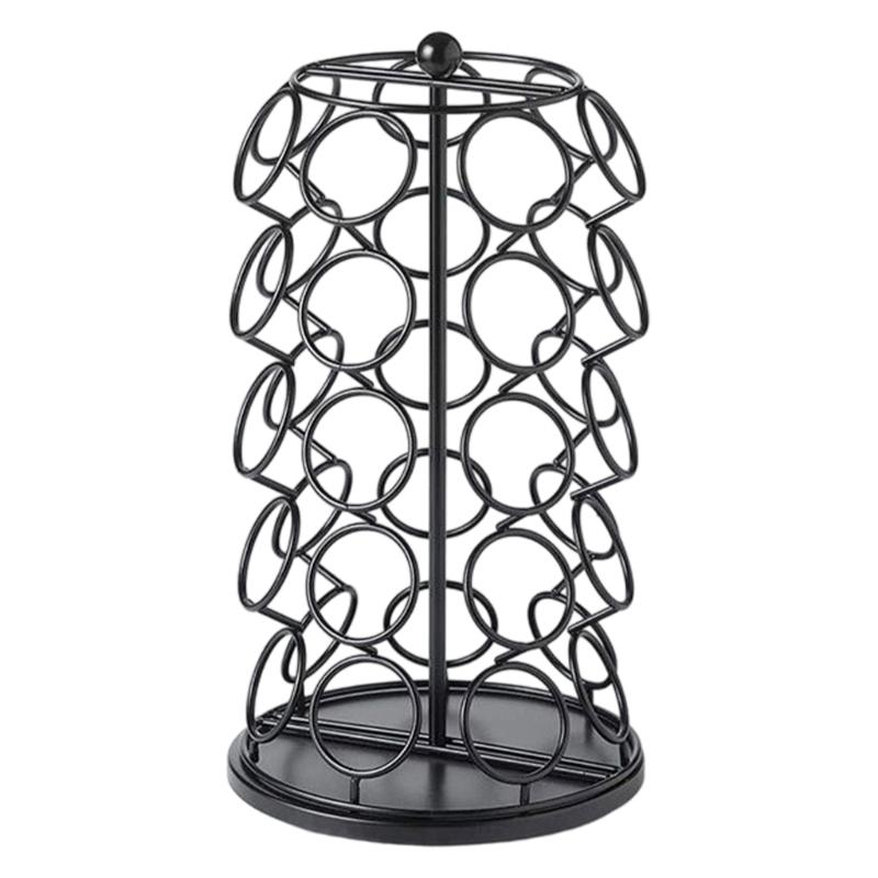 Coffee Capsules Rotating Organizer With Large Capacity Countertop Storage Rack Household Kitchen Accessory 1 2430₽