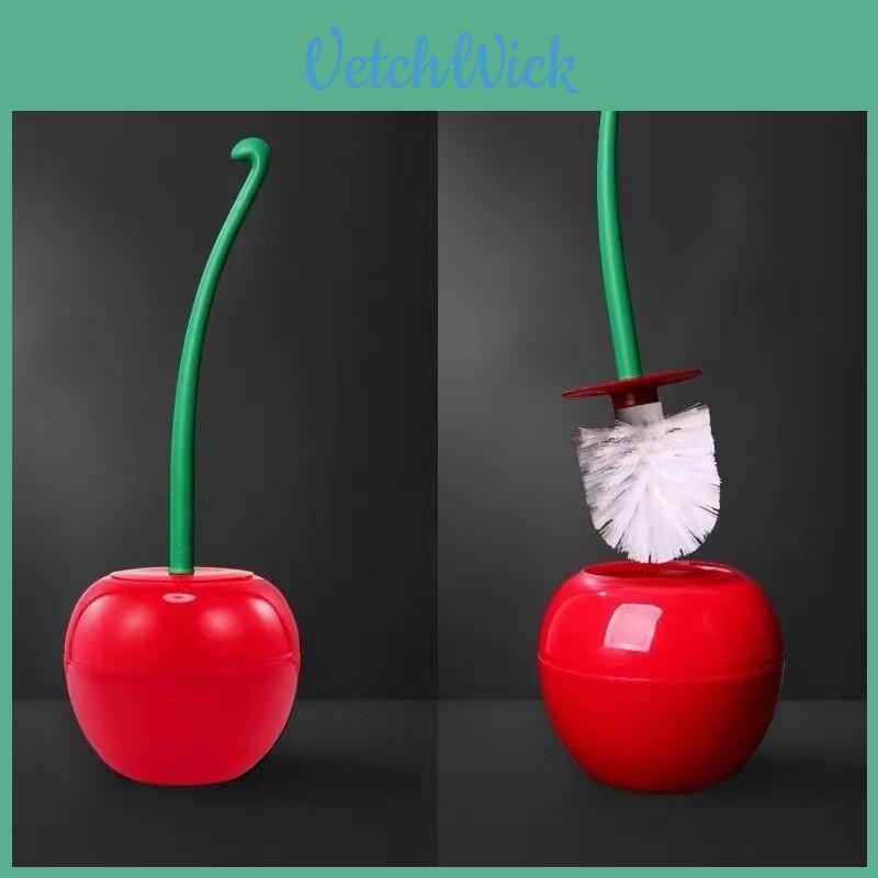Innovative Long-handled Toilet Brush Set Soft Bristles For Effective Cleaning Versatile Cherry Toilet Brush For Household Use