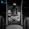 For Mazda 3 Axela BP 2019 2020 2025 2025 2025 2025 2025 Real Soft Carbon Fiber Sticker Automatic AT Car Gear Shift Panel Trim