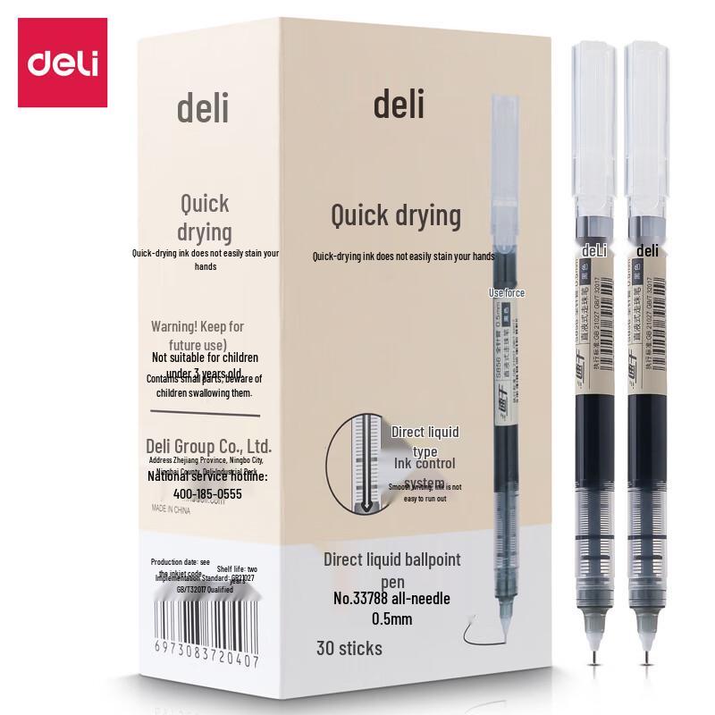 Deli 33788 Direct Liquid Rollerball Pen