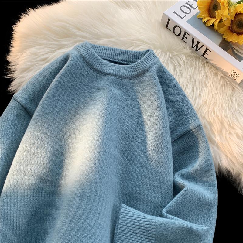 Men's Trendy Retro Loose Knit Sweater for Autumn and Winter