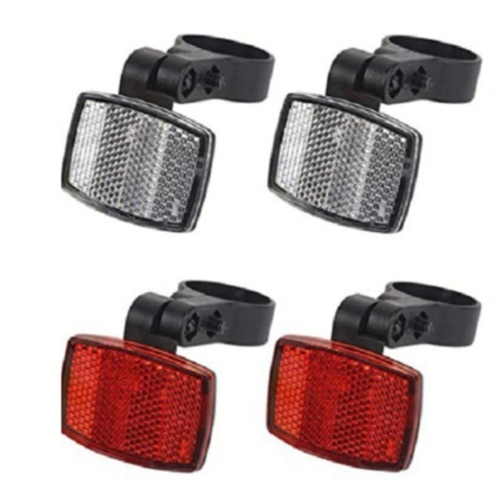 

Предупреждающие светоотражатели для дорожных велосипедов Велосипедные передние и задние светоотражатели Светоотражатели на спицы колес велосипедов Легко устанавливаются A