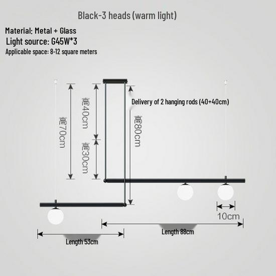 Nordic Modern LED Pendant Lights – Minimalist Glass Sphere for Dining Table