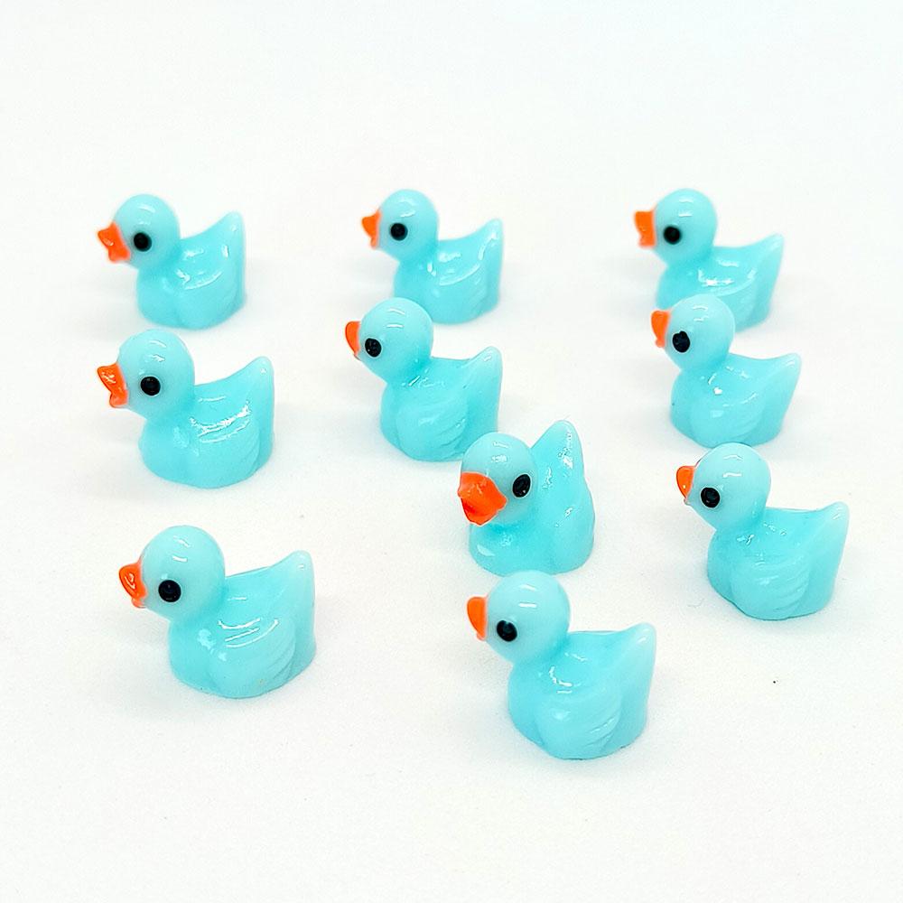 200-10pcs/set Resin Mini Ducks Ornament Miniature Figures Tiny Duck Handicraft Micro Landscape Dollhouse Decoration Accesories